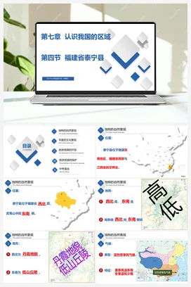7.4 福建省泰宁县 课件 中图版 初中地理七年级下册