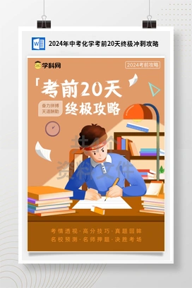 2024年中考化学考前20天终极冲刺攻略
