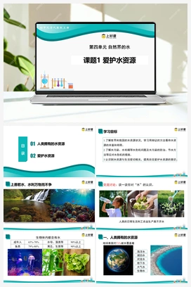 课题1 爱护水资源（课件+作业） 人教版初中化学九年级上册