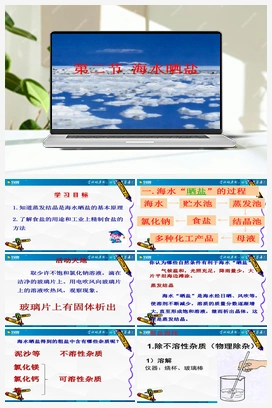 3.2 海水“晒盐”（课件+练习+视频） 鲁教版初中化学九年级
