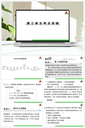 单元突破 课件+考点 人教版初中历史九年级下册