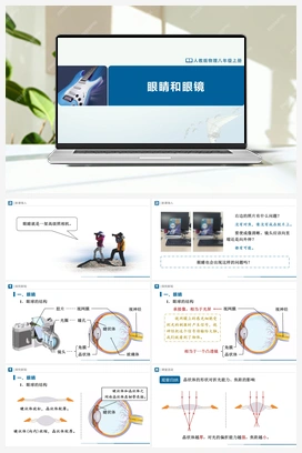 5.4 眼睛和眼镜（课件+教学设计+知识导学+分层训练） 人教版初中物理八年级上册