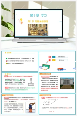 10.2 阿基米德原理（课件+导学案+视频） 人教版初中物理八年级下册