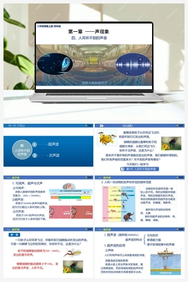 1.4 人耳听不到的声音 （课件含视频） 苏科版初中物理八年级上册