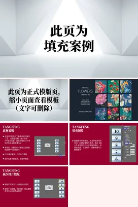 高级感多图放大平滑切换动态效果相册图片创意动画展示PPT模板