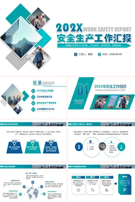 企业安全生产工作汇报车间安监管理模板PPT课件