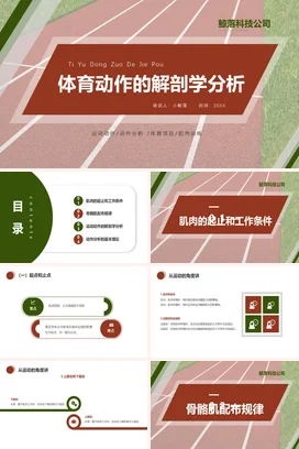 体育动作解剖分析PPT课件模板