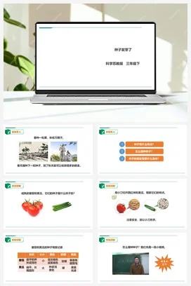苏教版科学三年级下1.1《种子发芽了》课件 教案 练习 素材