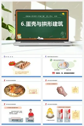 苏教版小学科学五下 2.6蛋壳与拱形建筑（课件）