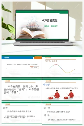 7 声音的变化 课件 青岛版小学科学四年级下册