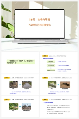 7 动物行为与环境变化 课件 (共14张PPT) 青岛版小学科学六年级下册
