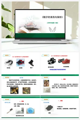 《鞋子的清洗与保存》课件 教案小学劳动教育 通用