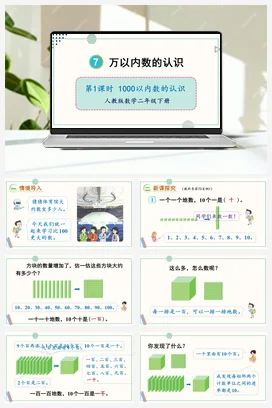 第七单元 万以内数的认识 – 1000以内数的认识