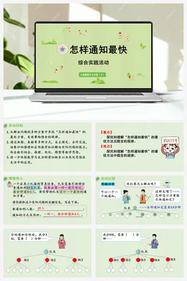 人教版数学五下 第六单元 ☆综合实践活动——怎样通知最快 课件