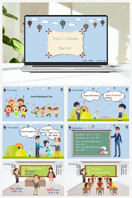 人教PEP版英语三上 Unit2A1Let’stalk 课件 教案