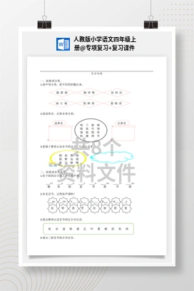 专项复习+复习课件 人教版小学语文四年级上册
