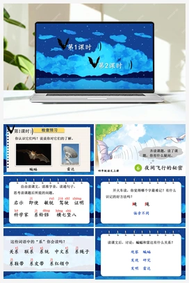 6 夜间飞行的秘密（课件+教案） 人教版小学语文四年级上册 第二单元